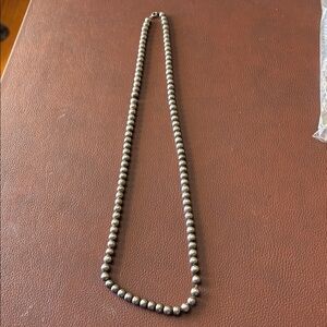 Silver Bead Necklace - Classic Silver Women's